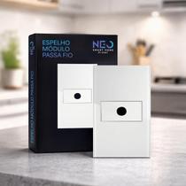 Modulo Passa Fio Espelho 4X2 Branco Cod: 291991010 Neo Avant