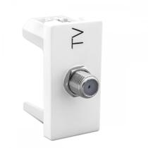 Modulo Pial Plus+ 1 Tomada Coaxial Branca - 615030Bc