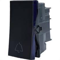 Modulo Pial Plus+ Borne Automatico Preto Pulsador 1 Tecla Campainha - 611012P
