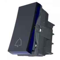 Modulo Pial Plus+ Borne Automatico Preto Pulsador 1 Tecla Campainha - 611012P Modulo Pial Plus+ Borne Automatico Preto Pulsador 1 Tecla Campainha - 611012P