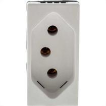 Modulo Pial Plus+ Branco 1 Tomada 10A Borne Parafuso 615040Bc Modulo Pial Plus+ Branco 1 Tomada 10A Borne Parafuso 615040Bc