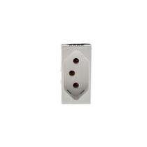 Modulo Pial Plus+ Branco 1 Tomada 10A Borne Parafuso 615040Bc Modulo Pial Plus+ Branco 1 Tomada 10A Borne Parafuso 615040Bc