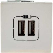 Modulo Pial Plus+ Branco 2 Tomada Usb 2400Ma 615089Bc Modulo Pial Plus+ Branco 2 Tomada Usb 2400Ma 615089Bc