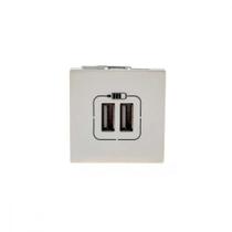 Modulo Pial Plus+ Branco 2 Tomada Usb 2400Ma 615089Bc