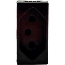 Modulo Pial Plus+ Preto 1Tomada 10A 38Pt Modulo Pial Plus+ Preto 1Tomada 10A 38Pt