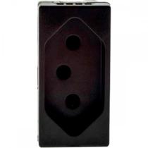 Modulo Pial Plus+ Preto 1Tomada 10A Borne Automatico 615038Pt