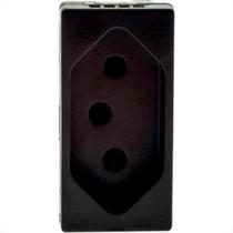 Modulo Pial Plus+ Preto 1Tomada 10A Borne Automatico 615038Pt
