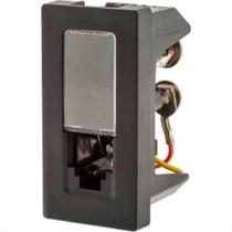Modulo Pial Plus+ Preto 1Tomada Rj11 4 Fios 615010Pt Modulo Pial Plus+ Preto 1Tomada Rj11 4 Fios 615010Pt
