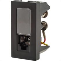 Modulo Pial Plus+ Preto 1Tomada Rj11 4F 5010Pt Modulo Pial Plus+ Preto 1Tomada Rj11 4F 5010Pt
