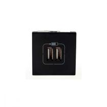 Modulo Pial Plus+ Preto 2Tomada Usb 2400Ma 615089Pt