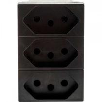 Modulo Pial Plus+ Preto 3Tomada 10A 615043Pt