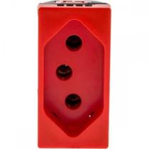 Modulo Pial Plus+ Vermelho 1Tomada 20A Borne Parafuso 615079Vm