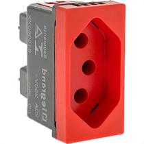 Modulo Pial Pop 1Tomada 20A Lg03020 Vermelho Modulo Pial Pop 1Tomada 20A Lg03020 Vermelho