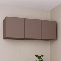 Módulo Planejado Ponte Casal para Guarda Roupa 100% MDF 3 Portas Orion CabeCasa MadeiraOriginals Marrom/Mocha