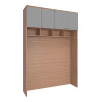 Modulo Ponte 143cm 4 Portas Setiba Plus Rimo Carvalho/Fendi Modulo Ponte 143cm 4 Portas Setiba Plus Rimo Carvalho/Fendi