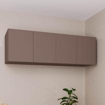 Módulo Ponte Queen para Guarda Roupa 100% Mdf 4 Portas Orion Cabecasa Madeiraoriginals Mocha