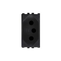 Módulo Preto de Tomada 2P+T 10A 250V - Apoio Módulo Preto de Tomada 2P+T 10A 250V - Apoio