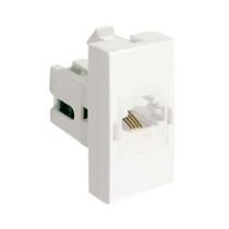 Módulo Pró tomada de telefone Rj11 branco Alumbra