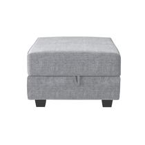 Módulo pufe HONBAY para sofá modular com armazenamento cinza Módulo pufe HONBAY para sofá modular com armazenamento cinza
