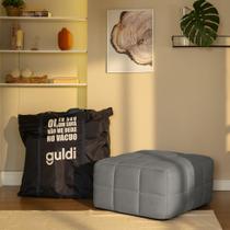 Módulo Puff Sofá Guldi Popup Linho Cinza Módulo Puff Sofá Guldi Popup Linho Cinza