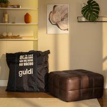 Módulo Puff Sofá Guldi Popup material sintético Café