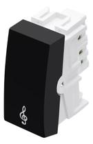 Módulo Pulsador Campainha 16A 250V Habitat Black - Fame