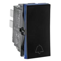 Módulo Pulsador Campainha Preto Legrand 611012PT Pial Plus+