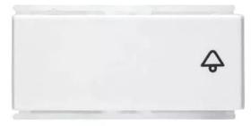 Módulo Pulsador de Campainha 10A 250V Brava Duale Up Iriel Soprano Branco