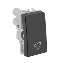 Módulo Pulsador de Campainha 10A 250V Simon 35 Preto Grafite Módulo Pulsador de Campainha 10A 250V Simon 35 Preto Grafite