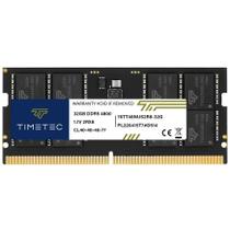 Módulo RAM de memória para laptop Timetec 32GB DDR5 4800MHz PC5-38400 Módulo RAM de memória para laptop Timetec 32GB DDR5 4800MHz PC5-38400