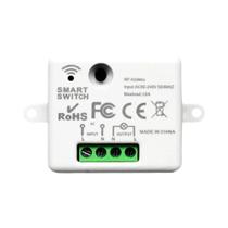 Módulo Receptor Mini Sem Fio De Botão Redondo 433MHz, Interruptor De Segurança RF 2200W Para Lâmpada