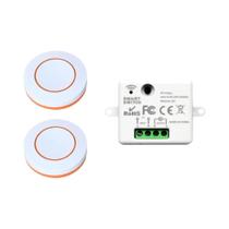 Módulo Receptor RF Sem Fio 433MHz Com Botão Redondo, Mini Interruptor De Segurança 2200W Para Módulo Receptor RF Sem Fio 433MHz Com Botão Redondo, Mini Interruptor De Segurança 2200W Para
