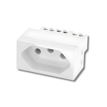 Modulo Recta Satin Tomada 20 A Branco - B.Lux