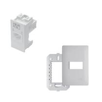 Módulo Rede RJ45 8 Vias CAT 5E Com Placa 4x2 Habitat - Fame