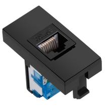 Módulo Rede Rj45 - Inova Preto Fosco - 85716 Módulo Rede Rj45 - Inova Preto Fosco - 85716
