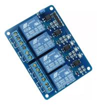 Módulo Rele 4 Canais 5v 10a Arduino Pic Automação