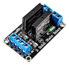 Módulo Rele De Estado Sólido 2 Canais 5V Ssr - High Level