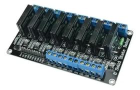 Módulo Rele De Estado Sólido 8 Canais 5V Ssr