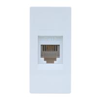 Modulo RJ11 Branco N1117 BL, Linha Unno, ABB