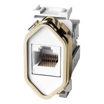 Modulo Rj45 ( Internet ) - Dicompel Novara Branco Gold