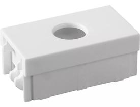 Módulo Saída de Fio Branco Ideal para Passagem de Cabos em Ambientes Residenciais e Comerciais