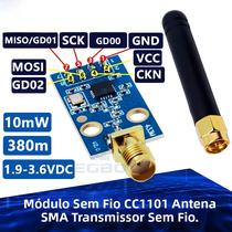 Módulo sem fio CC1101 com antena SMA Módulo transceptor sem fio para Arduino 315/433/868/915MHZ