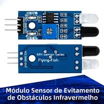 Módulo Sensor De Evitação De Obstáculos Fotoelétrico IR Infravermelho Para Carros Inteligentes E