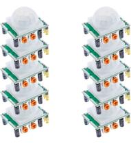 Modulo Sensor de Movimento Piroelétrico Presença HC-SR501 Pir para Arduino - 10 Peças
