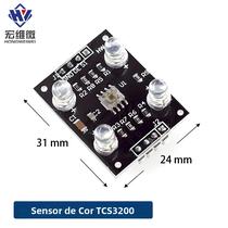 Módulo Sensor De Reconhecimento De Cores TCS230 TCS3200 DIY MCU Acessórios De Entrada DC 3-5V