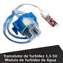 Módulo Sensor De Turbidez De Baixa Tensão 3.3-5V Para Detecção De Água Em Circuitos Integrados