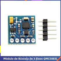 Módulo Sensor Magnetômetro De Eixo Triplo HMC5883L 3V-5V Para Arduino GY-271 Módulo Sensor Magnetômetro De Eixo Triplo HMC5883L 3V-5V Para Arduino GY-271