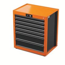 Módulo Smart System Para Bancada Com 7 Gavetas Tramontina Pro Laranja Tramontina