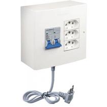 Modulo Sobrepor Protetor 3 Tomadas 3 Pinos 10a Disjuntor Bipolar Com Cabo Modulo Sobrepor Protetor 3 Tomadas 3 Pinos 10a Disjuntor Bipolar Com Cabo