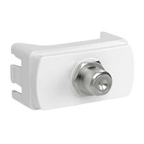 Módulo Soquete Coaxial Para Antena Tv Schneider Miluz - Branco